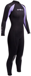 Black and purple wetsuit