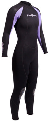 Black and purple wetsuit